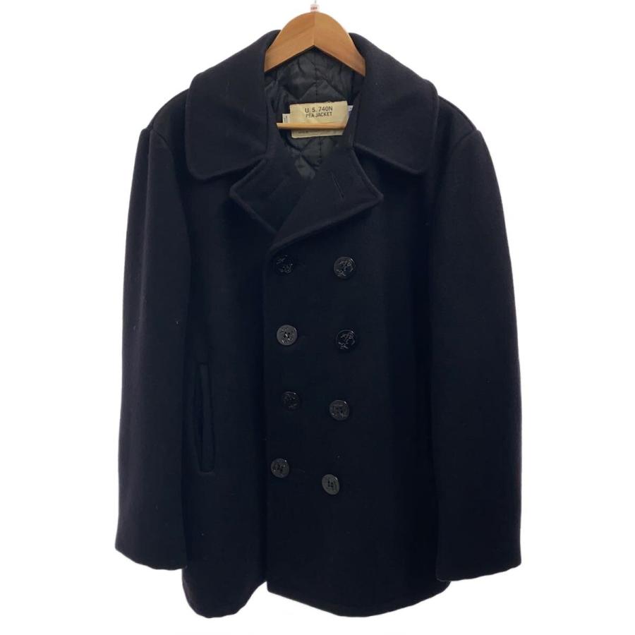 Schott◇ピーコート/44/ウール/NVY/u.s.740n : セカンドストリート
