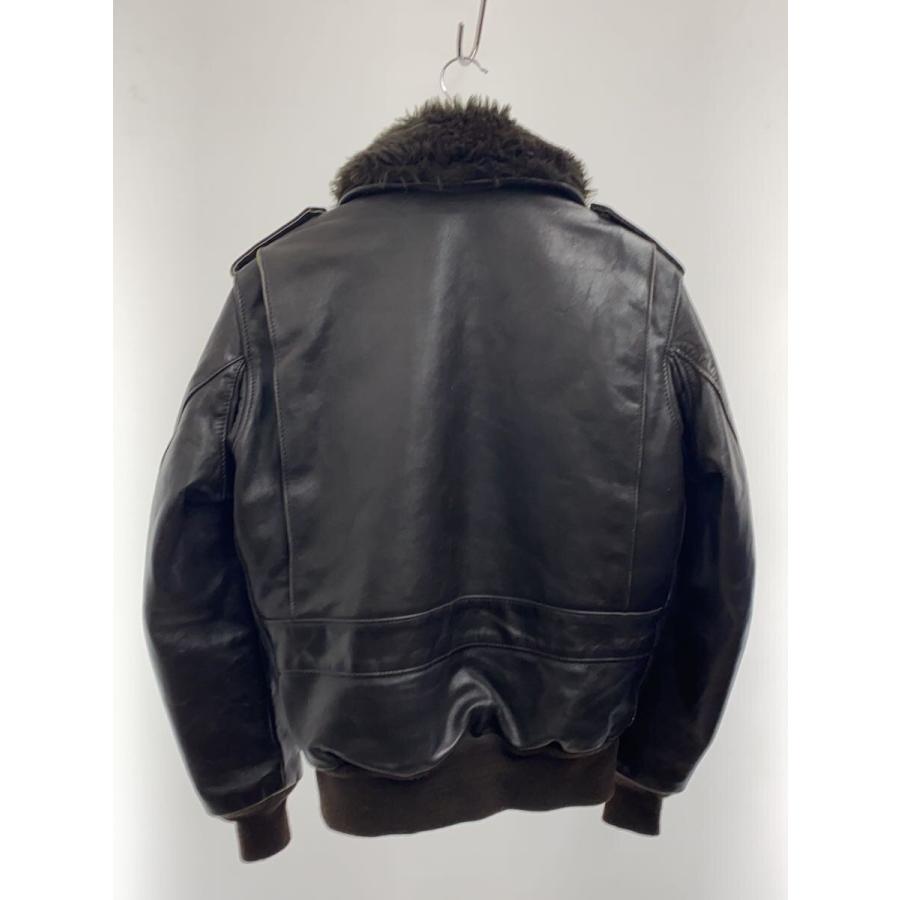 Schott　インナーボアライナー　レザージャケット用　黒サイズ３６革ポケット付 Schott◇A-2/ボアライナー/レザージャケット・ブルゾン/36/レザー/BRW