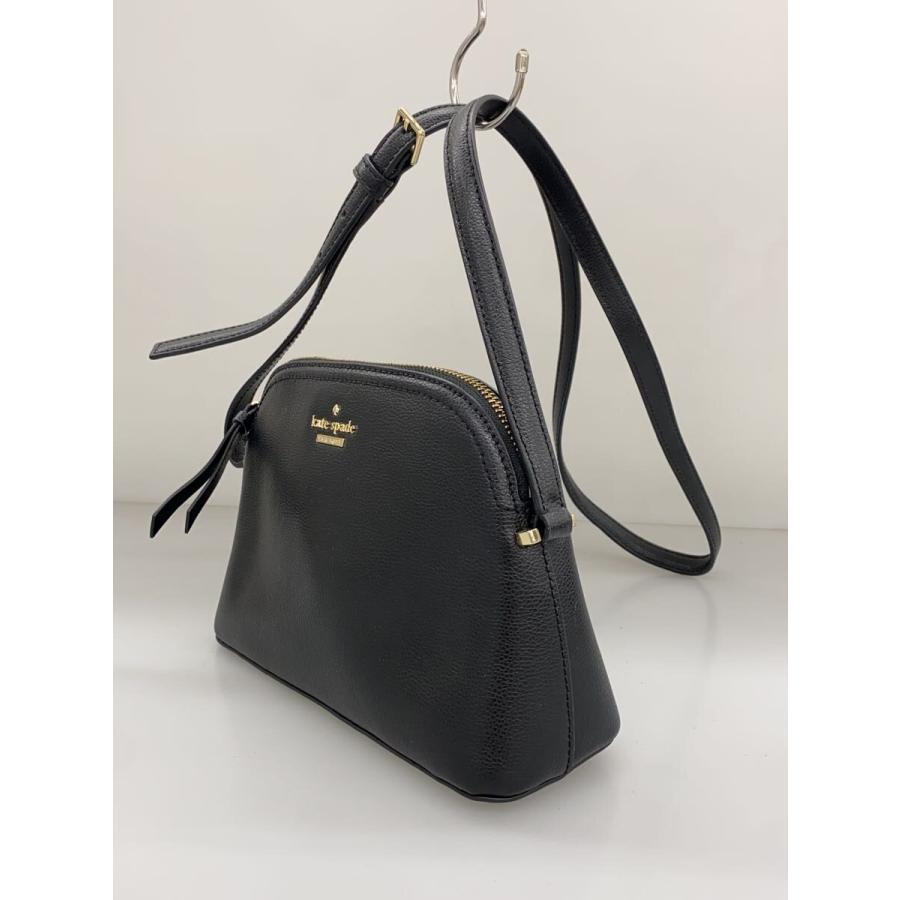 kate spade new york◇ショルダーバッグ/レザー/BLK/無地 : セカンド