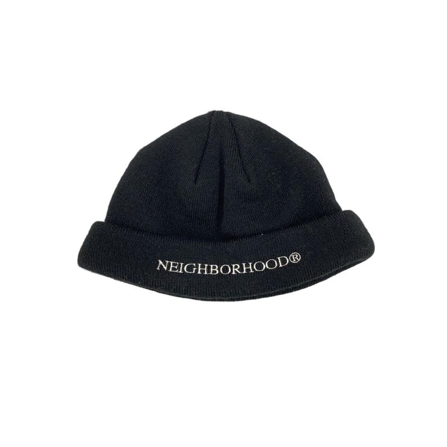 NEIGHBORHOOD◇ニットキャップ/FREE/アクリル/BLK/メンズ/251YGNH-HT02