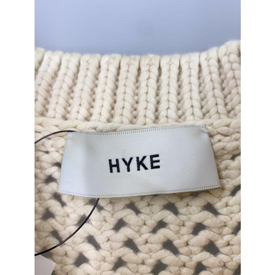 HYKE◇ニットベスト(厚手)/--/コットン/BEG/無地/231-11311