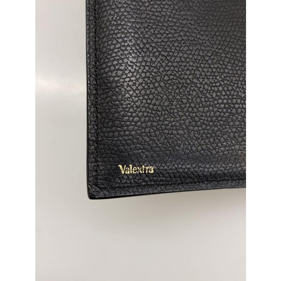 Valextra イジィデ　ウォレット　財布　黒 Valextra◇イジィデ ウォレット/2つ折り財布/レザー/BLK/レディース