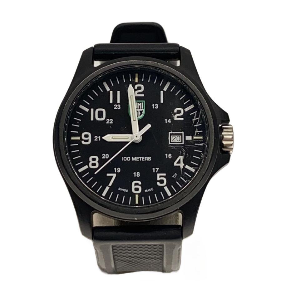 LUMINOX◇Patagonia Carbonox/アナログ/ラバー/BLK/BLK/X2.2401