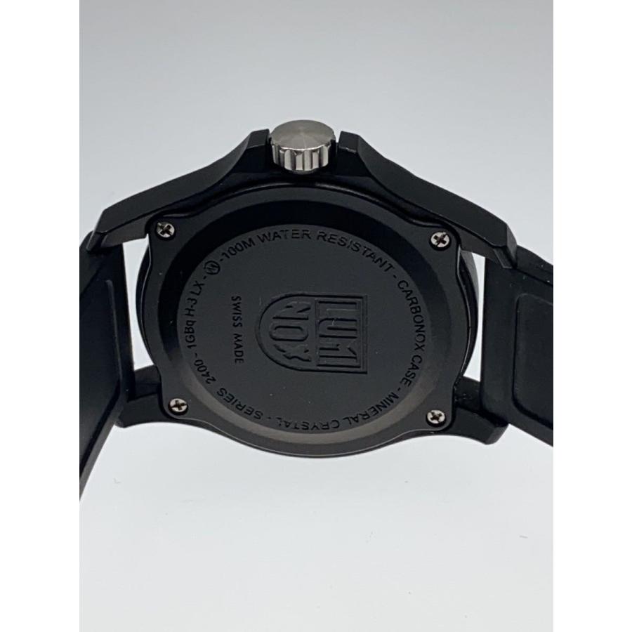 LUMINOX◇Patagonia Carbonox/アナログ/ラバー/BLK/BLK/X2.2401
