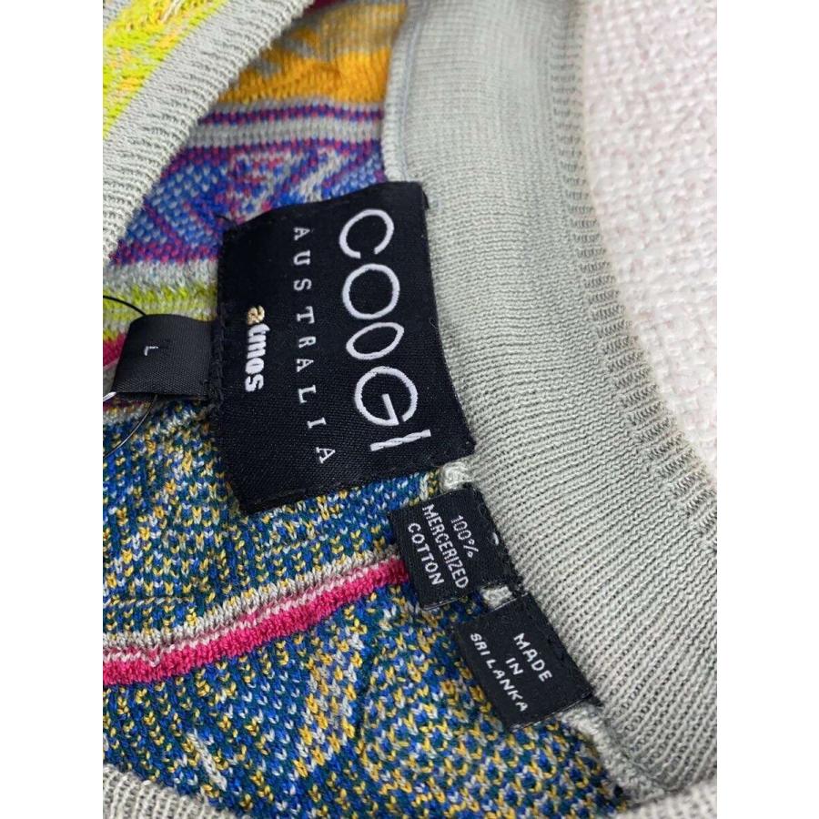 COOGI◇ニット・セーター(厚手)/L/コットン/マルチカラー