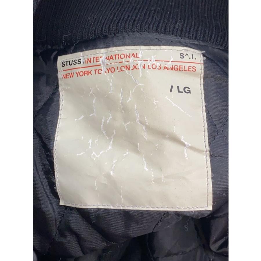 STUSSY◇スタジャン/L/ウール/WHT : セカンドストリートYahoo!店