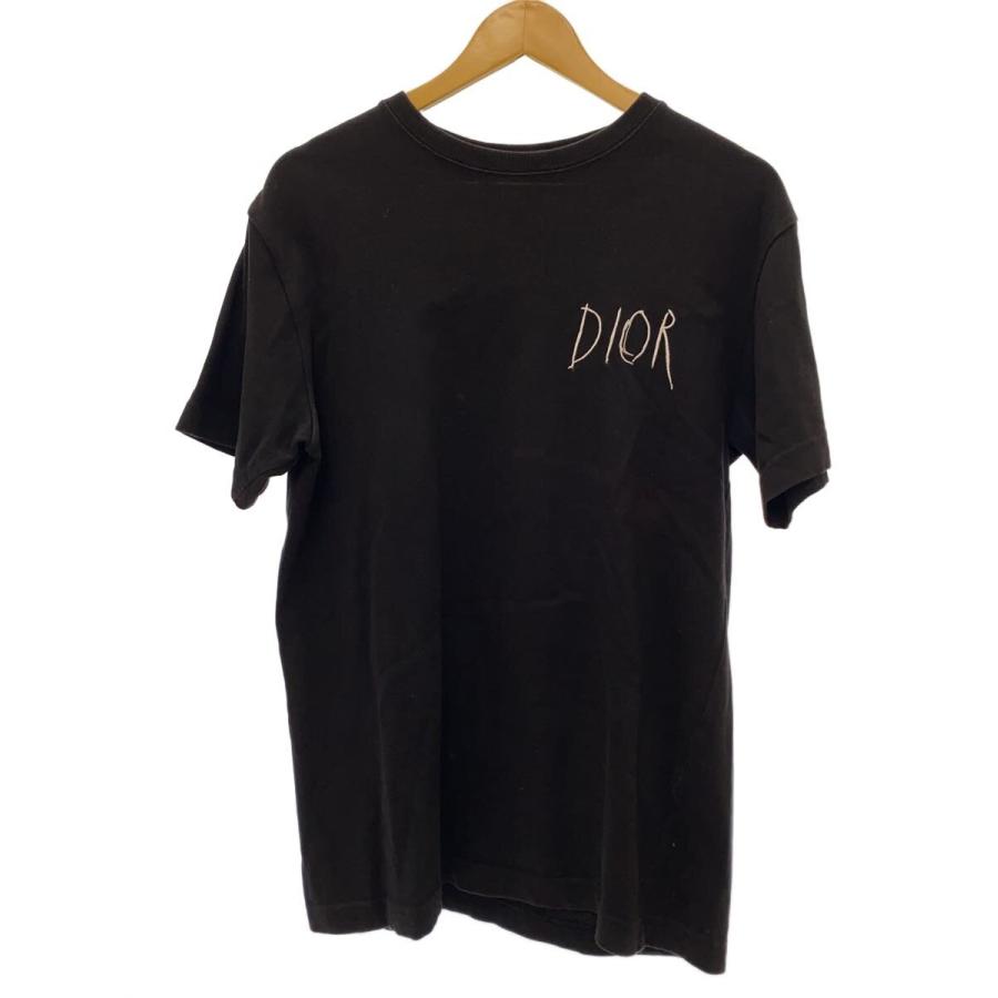 Christian Dior◇Tシャツ/XS/コットン/BLK/943J602E0554/19SS/×RAYMOND