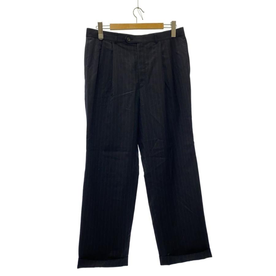 LAUREN RALPH LAUREN◇スラックスパンツ/34/ウール/NVY/ストライプ/2