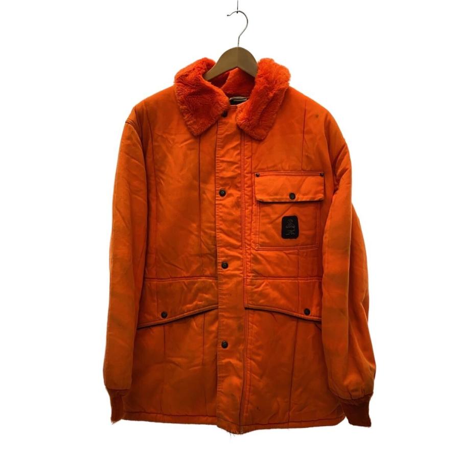 45rpm& 縮絨ウールジャケット 3 オレンジ RefrigiWear◇ジャケット/XL/ナイロン/ORN/60s〜80s/USA/襟ボア