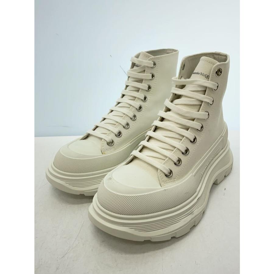 Alexander McQueen◇ハイカットスニーカー/38/WHT/キャンバス/611706 