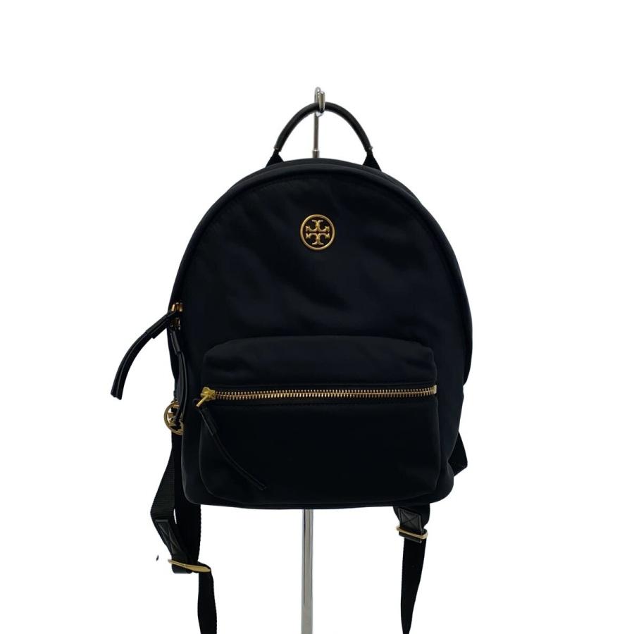 TORY BURCH◇リュック/ナイロン/NVY/コーティング剥がれ有
