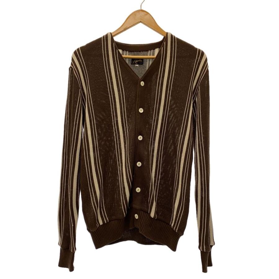 Needles◇19SS/V NECK CARDIGAN/カーディガン(薄手)/S/コットン/BRW