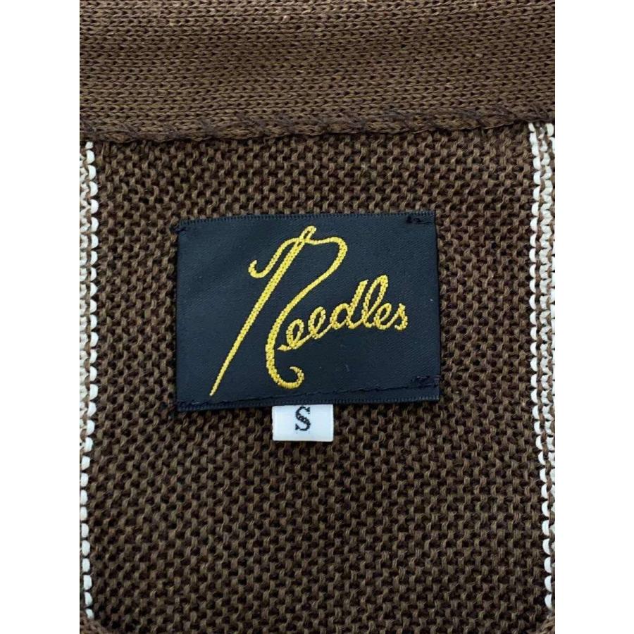 Needles◇19SS/V NECK CARDIGAN/カーディガン(薄手)/S/コットン/BRW