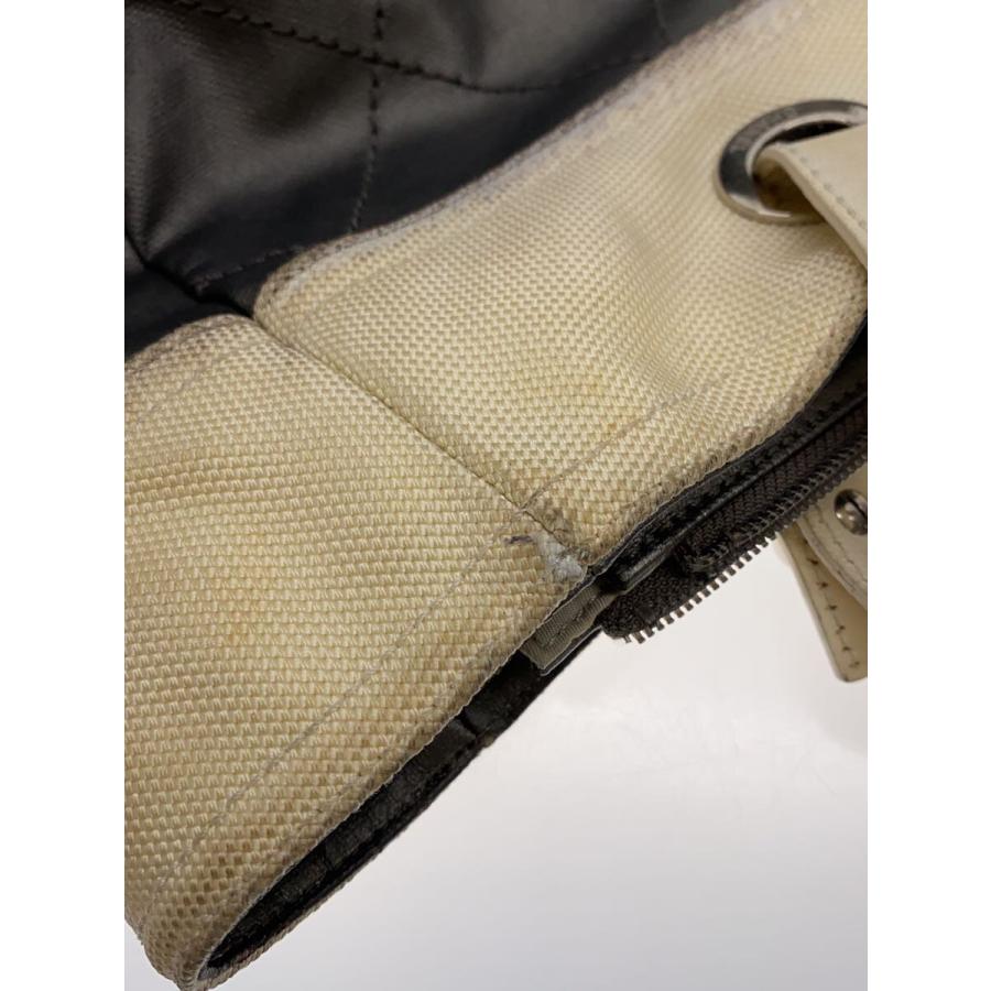 CHANEL◆トートMM_パリビアリッツ_コーティングキャンバス_GRY/キャンバス/GRY_7