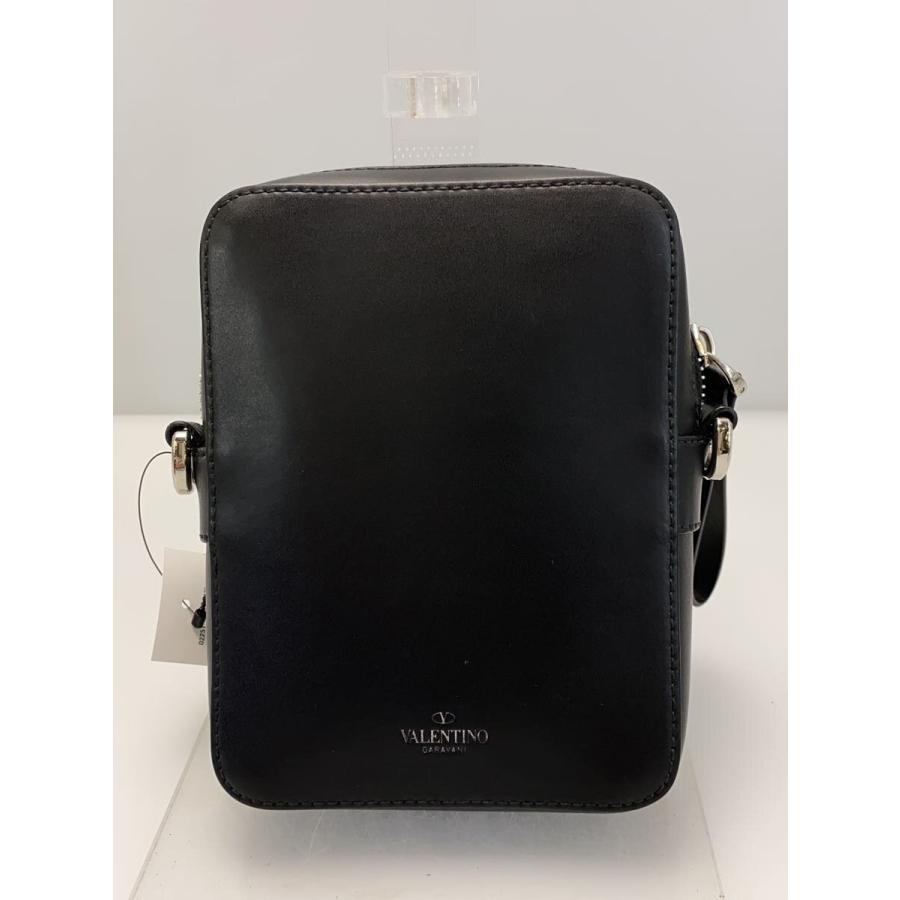 VLTN ミニショルダーバッグ　ヴァレンティノ　ショルダー　バッグ VALENTINO◇VLTNロゴ/ミニショルダーバッグ/レザー/BLK/無地