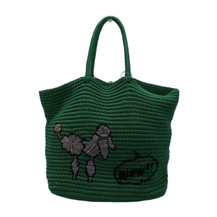 LUDLOW アニマルトート LUDLOW◇トートバッグ/GRN/アニマル/プードル