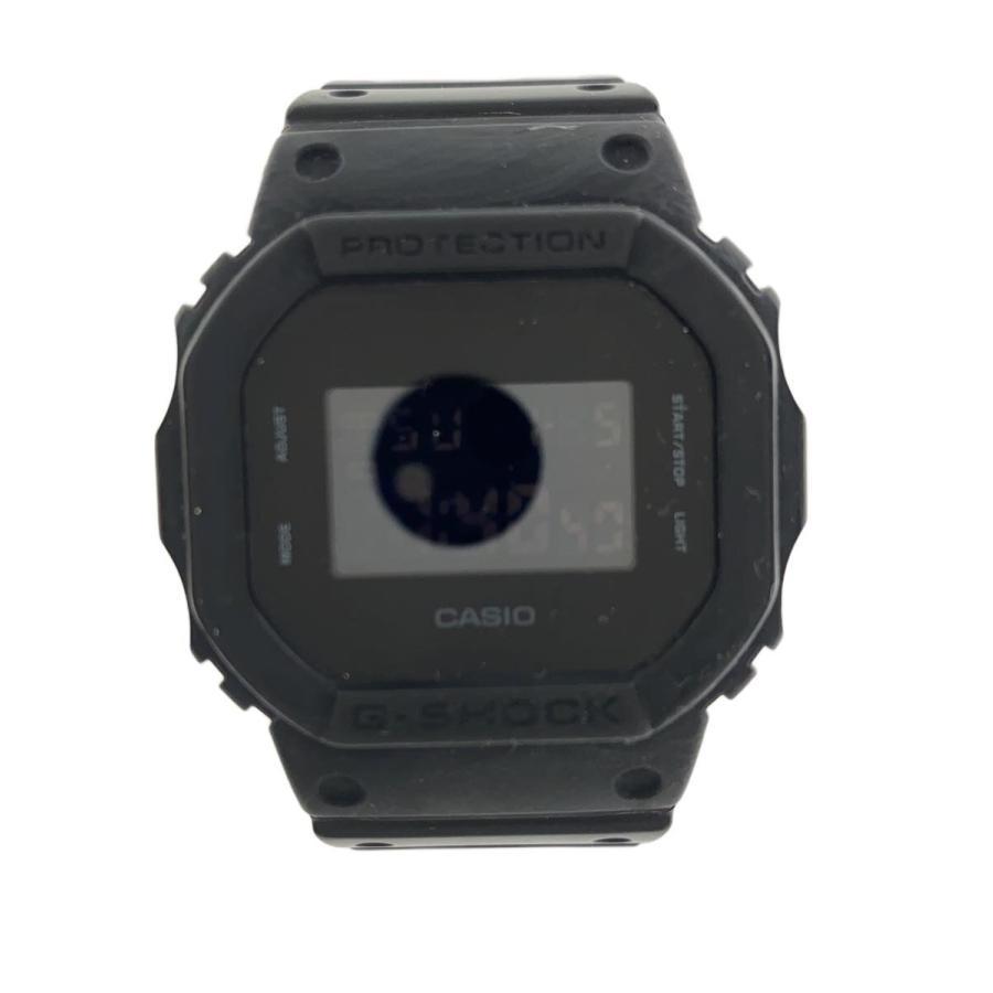 CASIO◇G-SHOCK/クォーツ腕時計/アナログ/オールブラック/DW-5600BB