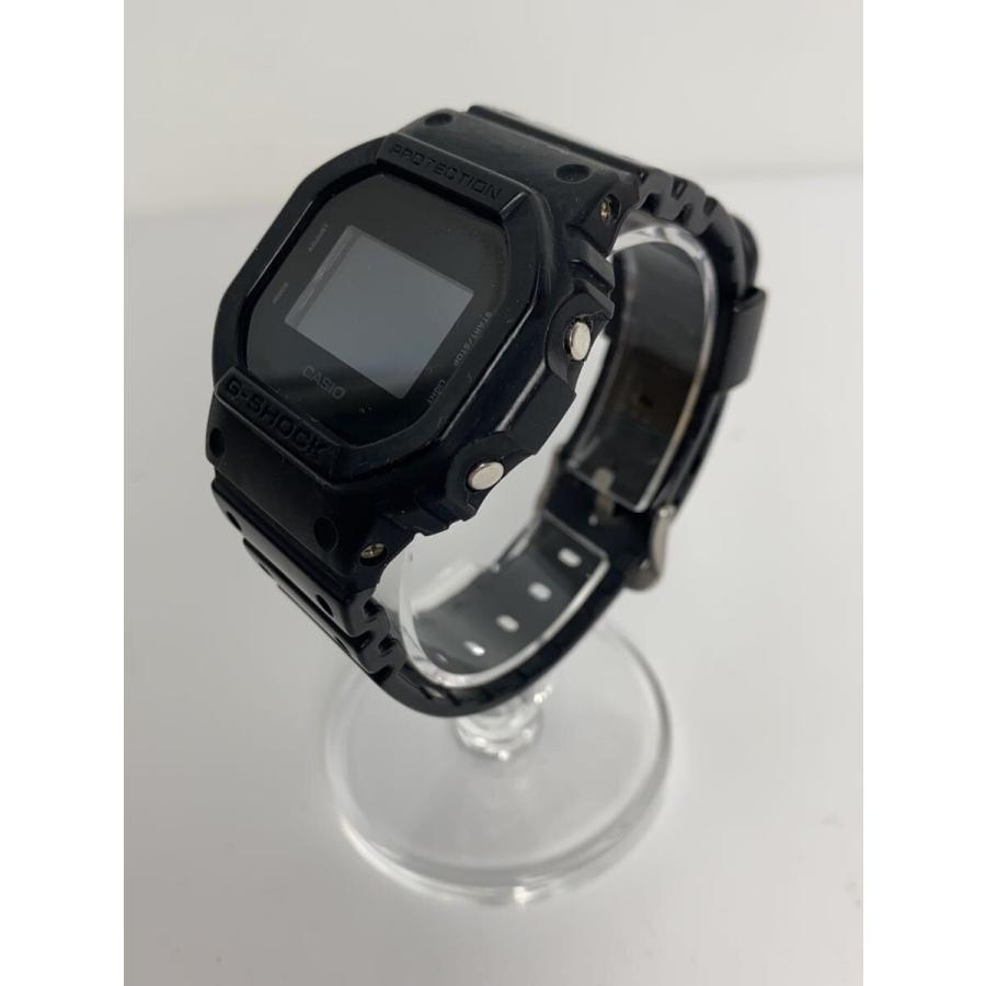 CASIO◇G-SHOCK/クォーツ腕時計/アナログ/オールブラック/DW-5600BB 