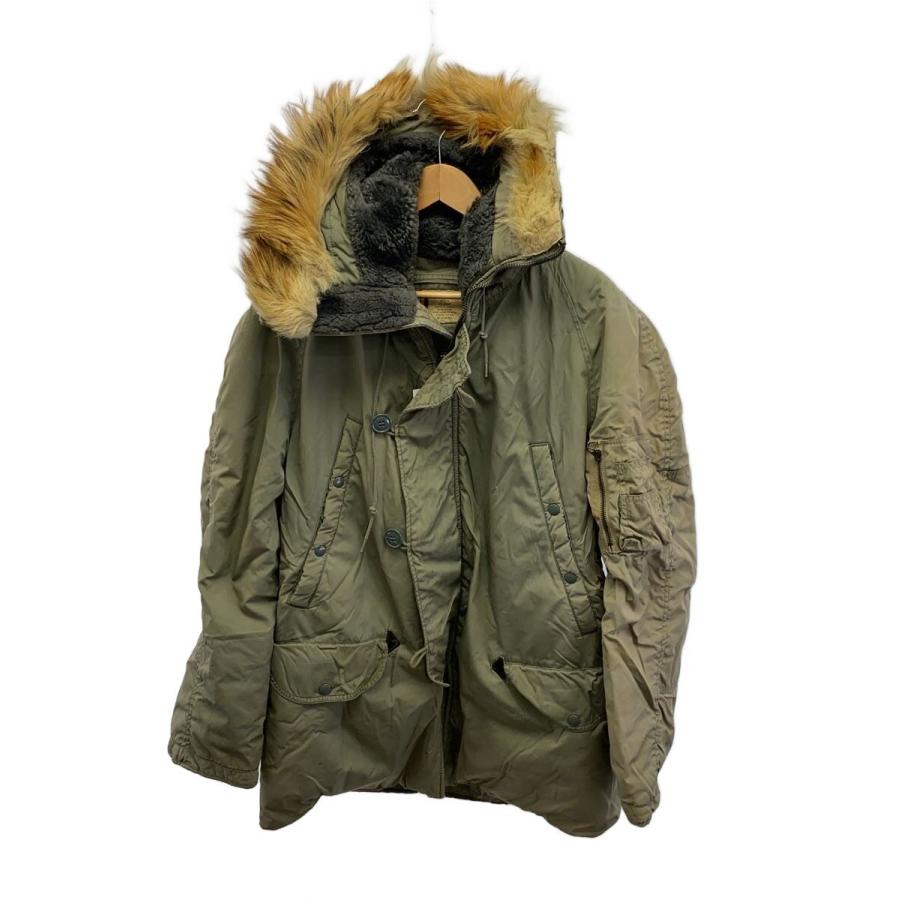 U.S.AIR FORCE◇70s/N-3B/フライトジャケット/M/ウール/カーキ/無地