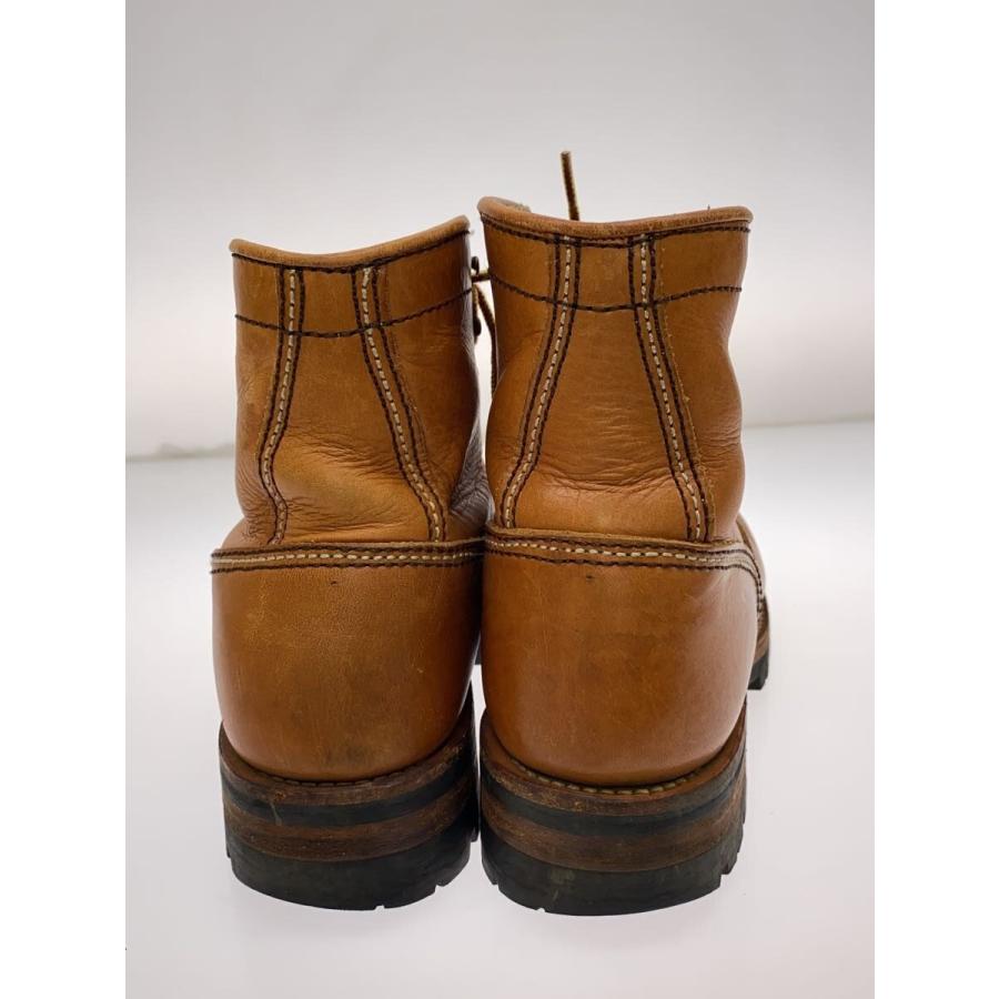 LONE WOLF BOOTS◇ロガーブーツ/US7.5/ブラウン/レザー/LW00125/つま先