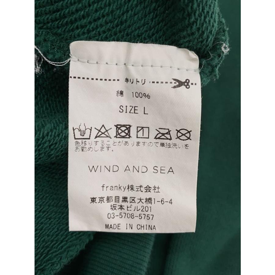 WIND AND SEA◇スウェット/L/コットン/GRN/WDS-CS-329 WIND AND SEA◇スウェット/L/コットン/GRN/WDS-CS-329