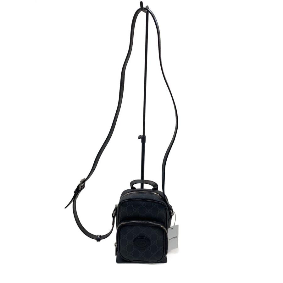 GUCCI◇ショルダーバッグ/PVC/BLK/総柄/672952// : セカンドストリート