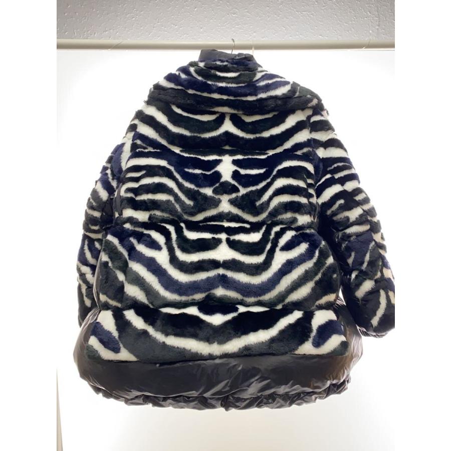 sacai◇ダウンジャケット/1/アクリル/BLK/アニマル/17aw/ファーダウン 