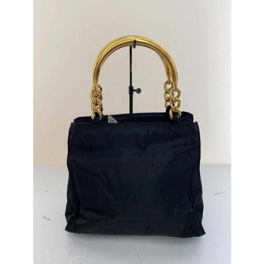 PRADA◇三角ロゴ/ハンドバッグ/ナイロン/BLK// : セカンドストリート