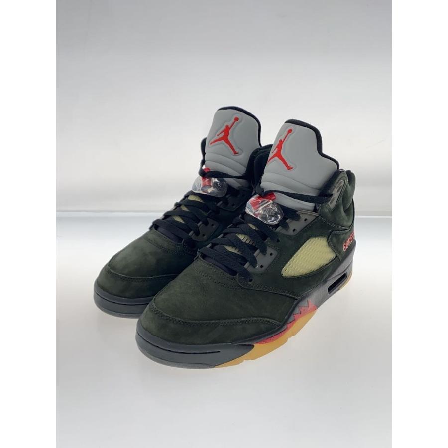 NIKE◇AIR JORDAN 5 RETRO_エアジョーダン レトロ/27.5cm/KHK 