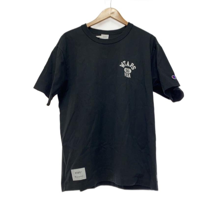 WTAPS◇×Champion/Tシャツ/M/コットン/BLK/C8-B363// : セカンド 