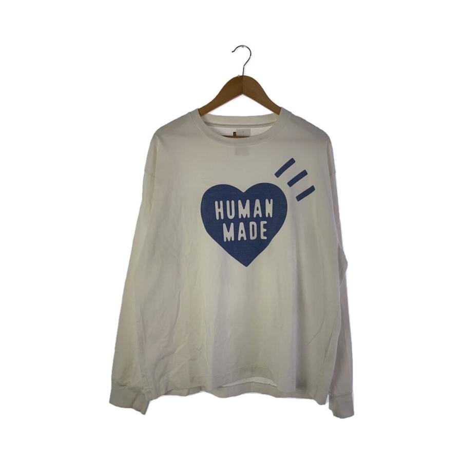 HUMAN MADE◇長袖Tシャツ/XXL/コットン/WHT/プリント : セカンド HUMAN MADE◇長袖Tシャツ/XXL/コットン/WHT/プリント : セカンド