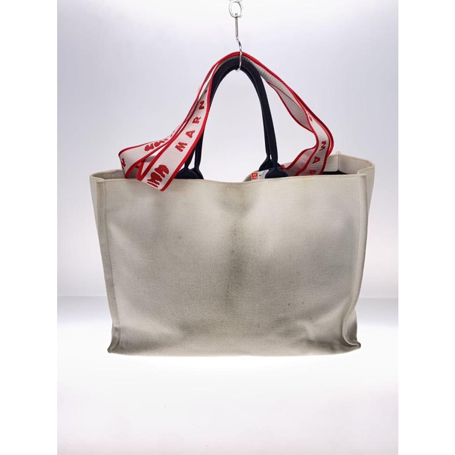 MARNI◇トートバッグ/キャンバス/WHT/SHM0003404 : セカンドストリート