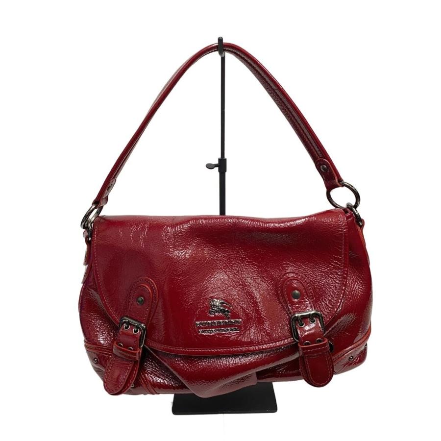 BURBERRY BLUE LABEL◇ハンドバッグ/エナメル/RED/ZAE39-046-16
