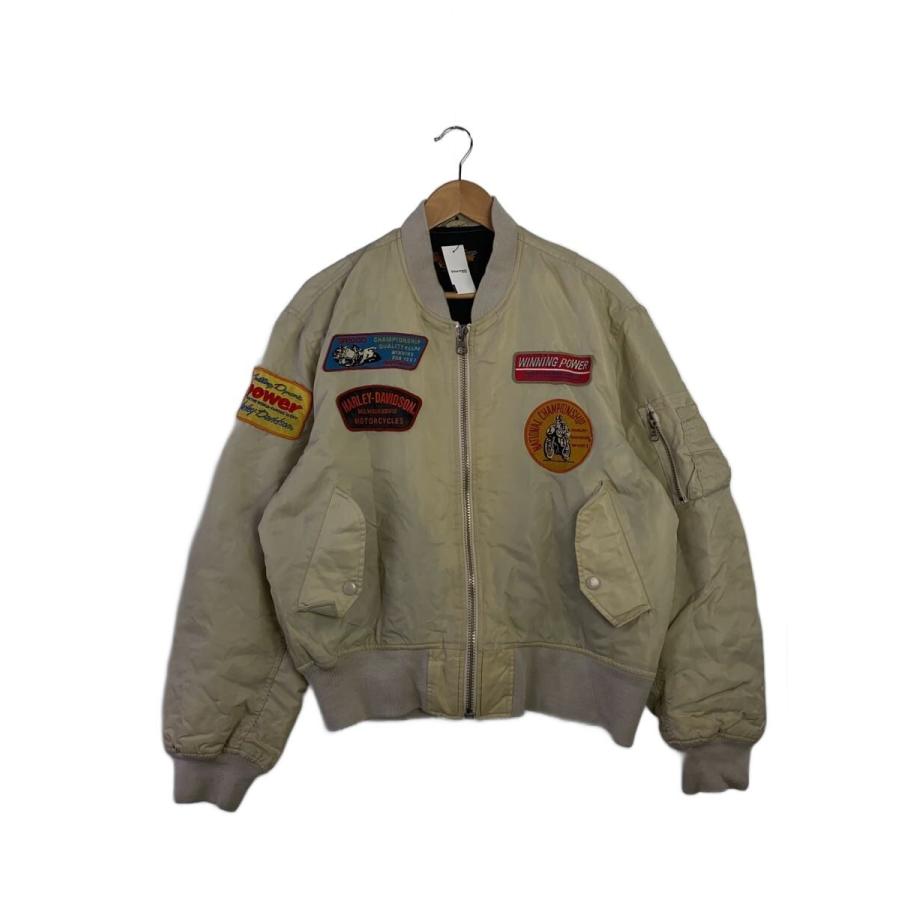 HARLEY DAVIDSON◇ジャケット/--/ナイロン/CRM : セカンドストリート