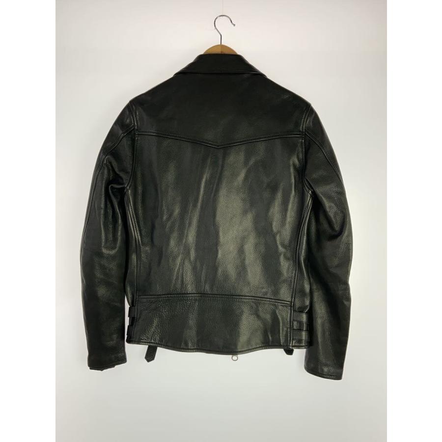 本革 ダブルライダース 40 L 黒 美品 バイカー レザージャケット Y'2 LEATHER◇ダブルライダースジャケット/40/牛革/BLK/無地
