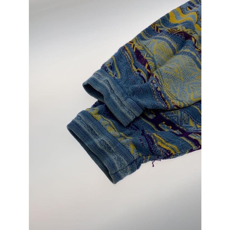 COOGI◇ニット・セーター(厚手)/L/コットン/BLU/総柄 : セカンド COOGI◇ニット・セーター(厚手)/L/コットン/BLU/総柄 : セカンド