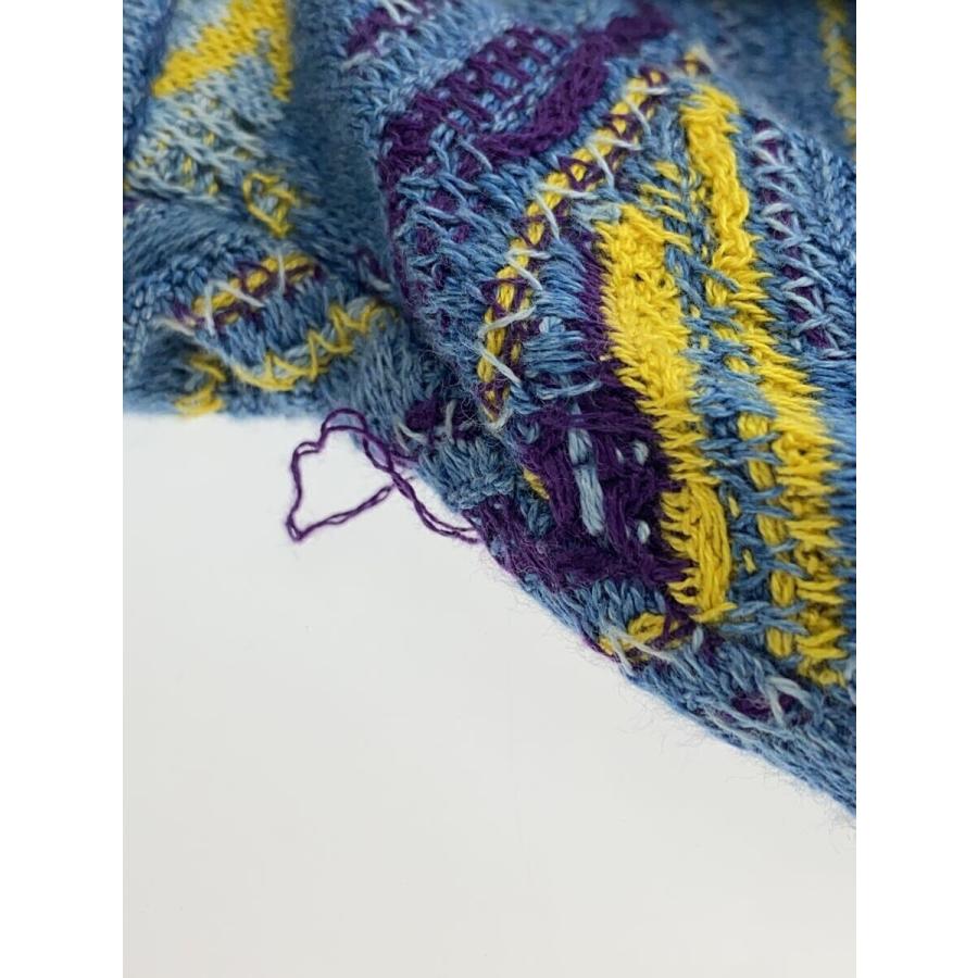 COOGI◇ニット・セーター(厚手)/L/コットン/BLU/総柄 : セカンド COOGI◇ニット・セーター(厚手)/L/コットン/BLU/総柄 : セカンド
