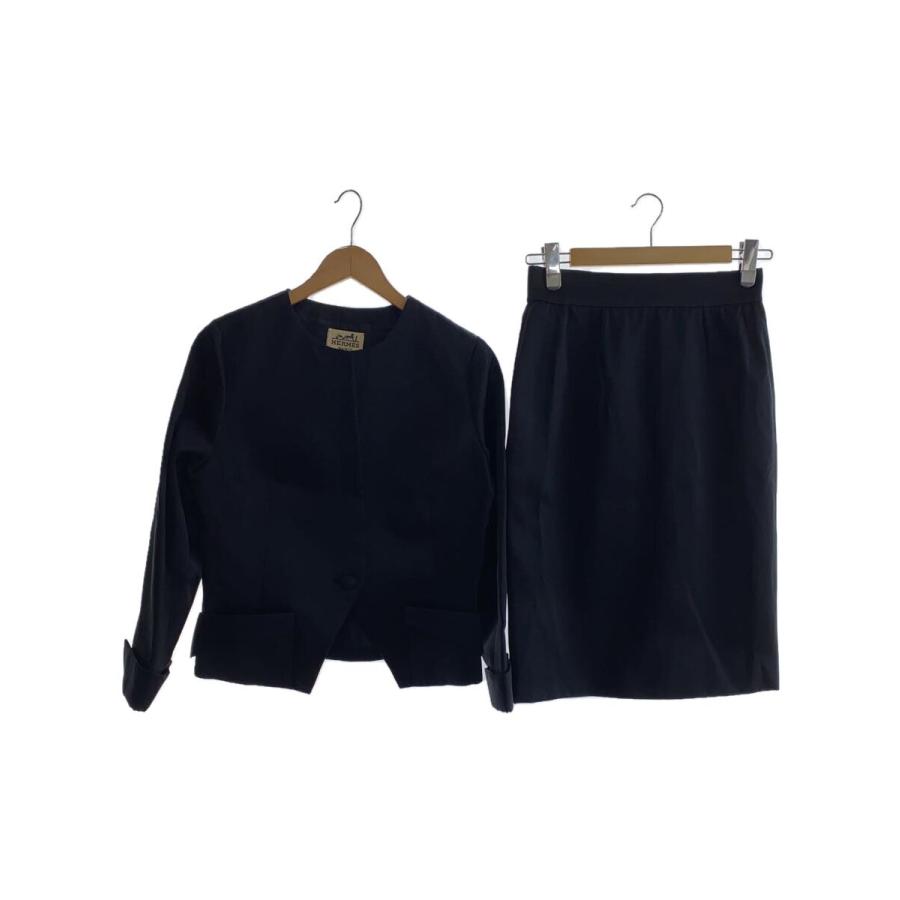 HERMES◇セットアップ/40/シルク/BLK : セカンドストリートYahoo!店 
