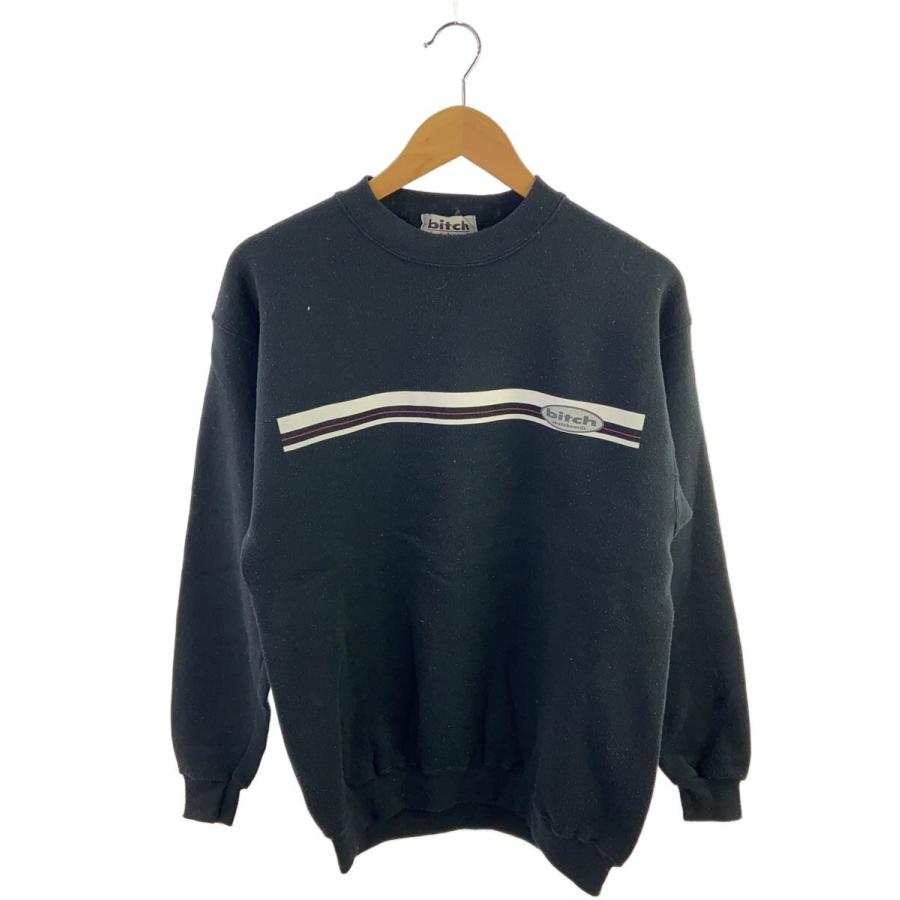 bitch skateboards◇スウェット/M/コットン/BLK// : セカンド