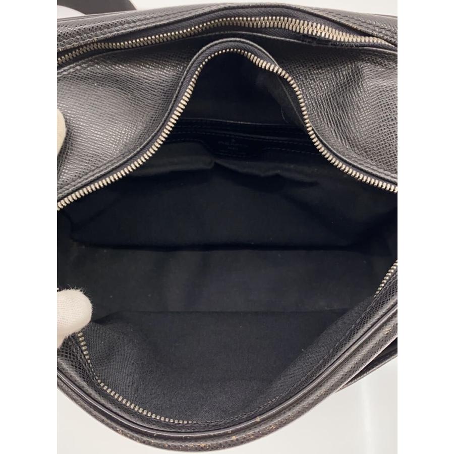 LOUIS VUITTON◆リポーター_タイガ/レザー/BLK/無地//_5
