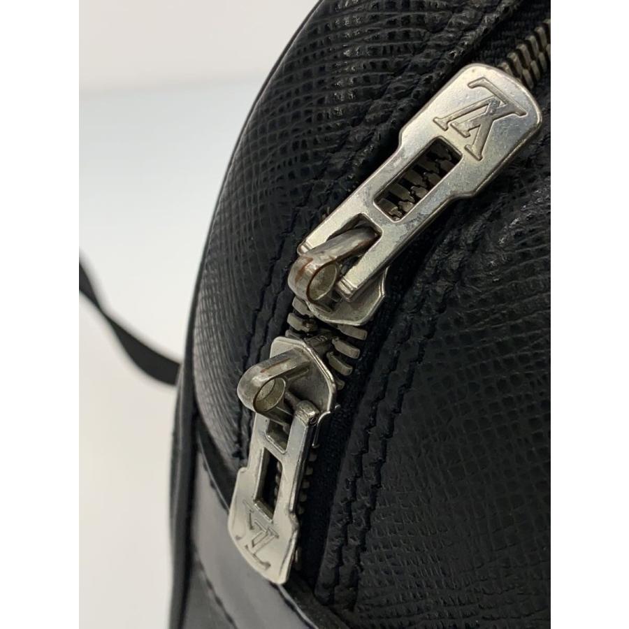 LOUIS VUITTON◆リポーター_タイガ/レザー/BLK/無地//_7