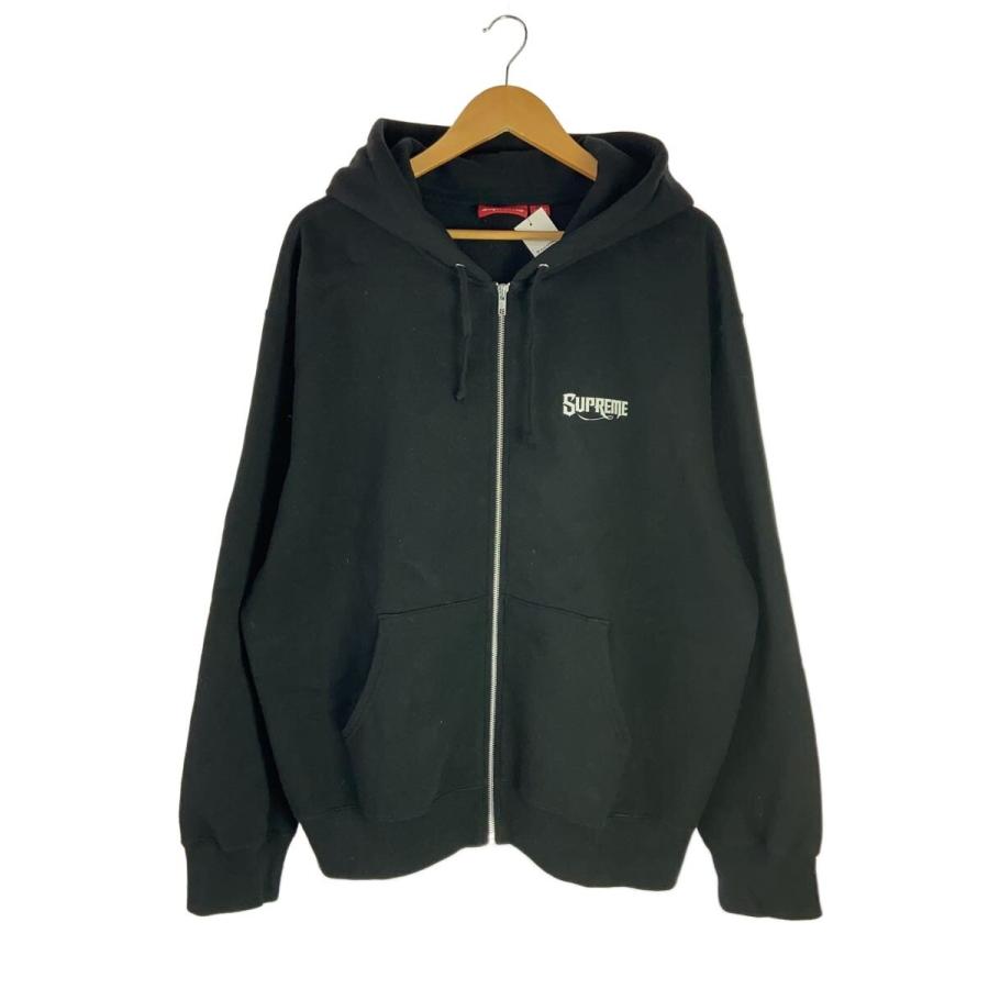 Supreme / パーカー/L/コットン/BLK Supreme◇ジップパーカー/L/コットン/BLK/無地 : セカンドストリート