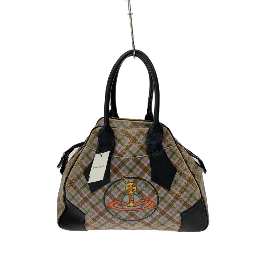 【Vivienne Westwood】PVC 2WAY ショルダー トートバッグ Vivienne Westwood◇ハンドバッグ/PVC/マルチカラー/チェック