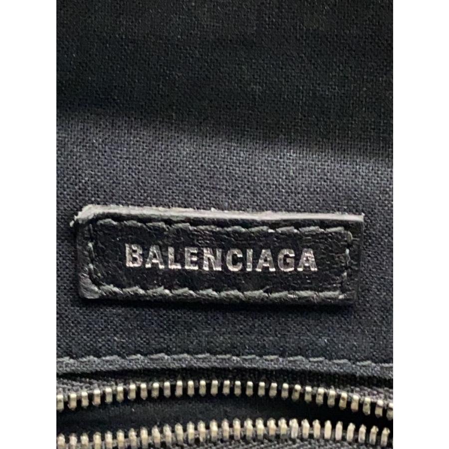BALENCIAGA◇トートバッグ/レザー/BLK/無地/618284・1000・S・002123