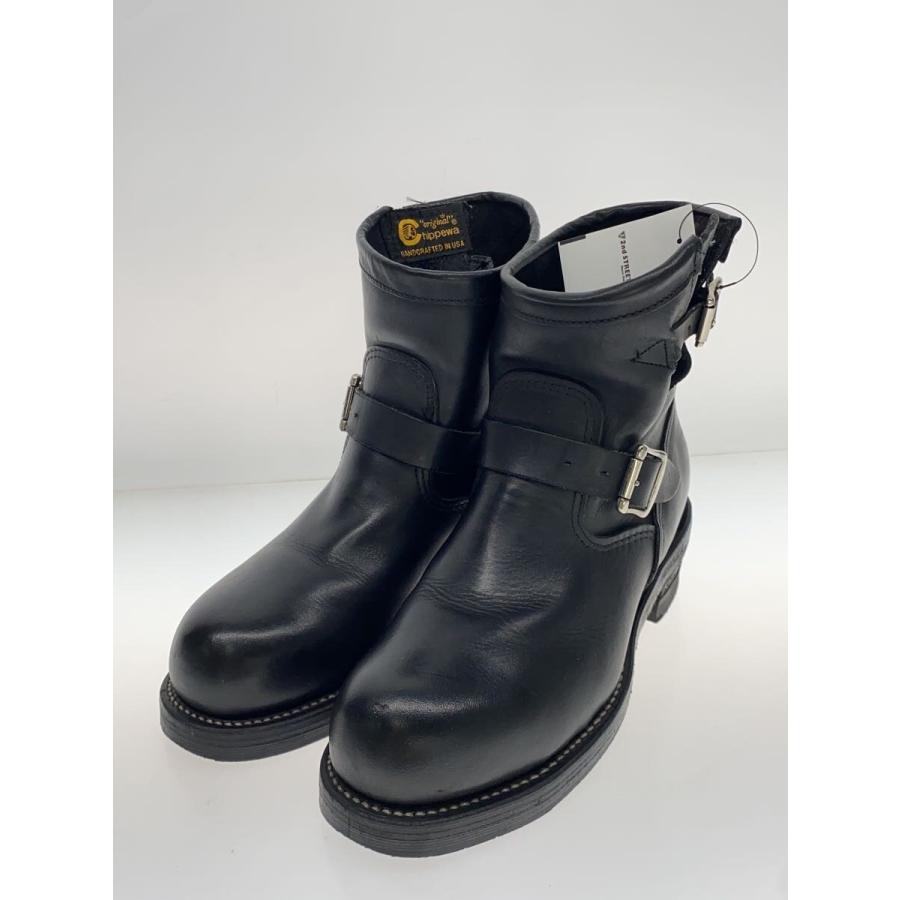 CHIPPEWA◇エンジニアブーツ/US8.5/BLK/レザー/1901M58 : セカンド