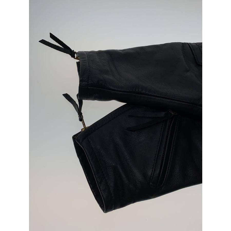 【美品】MORGAN PRODUCTS　ダブル ライダース Lサイズ 本革 MORGAN◇ダブルライダースジャケット/L/レザー/BLK/無地 : セカンド