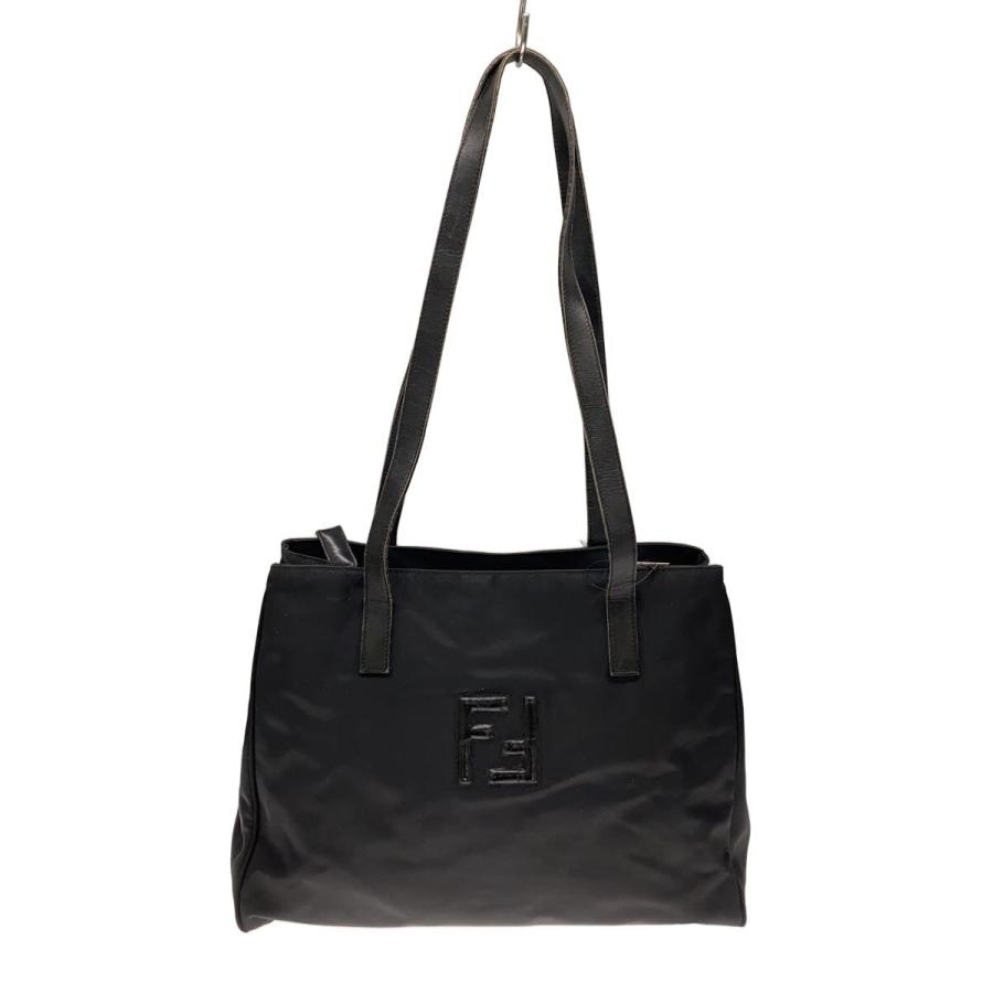 Fendi ブラック ナイロントートバッグ FENDI◇トートバッグ/ナイロン/BLK/無地// : セカンドストリートYahoo