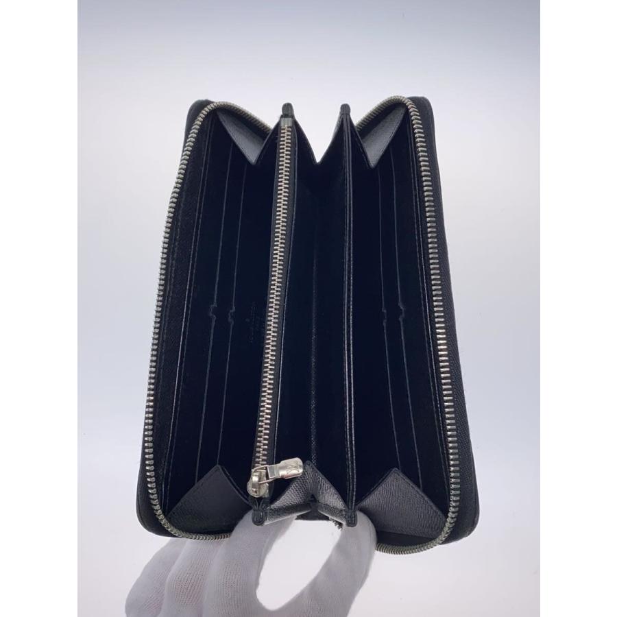 LOUIS VUITTON◇ジッピー・ウォレット_エピ/エナメル/BLK/メンズ