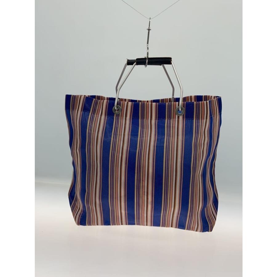 MARNI◇トートバッグ/--/BLU/ストライプ// : セカンドストリートYahoo