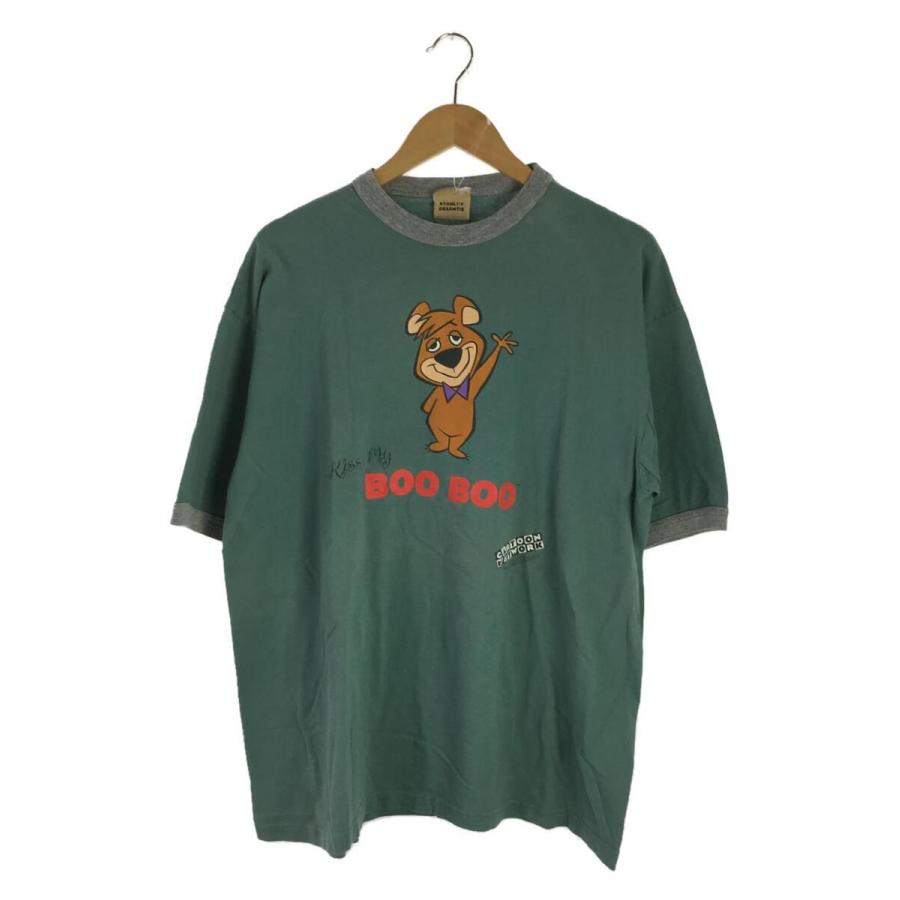 STANLEY DESANTIS/90s/リンガーTシャツ/XL/コットン/GRN// : セカンド 